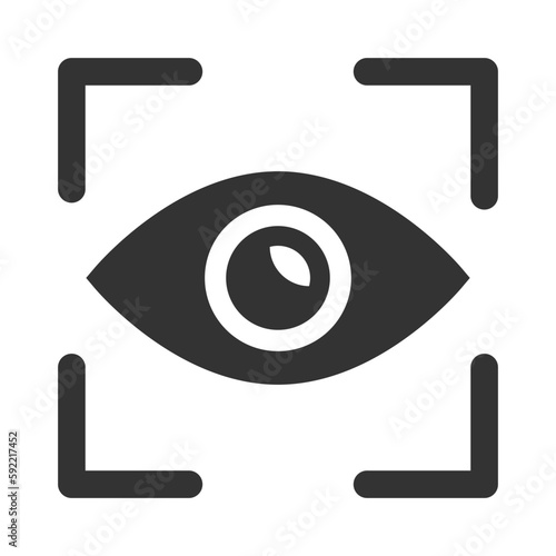 Eye scanning icon