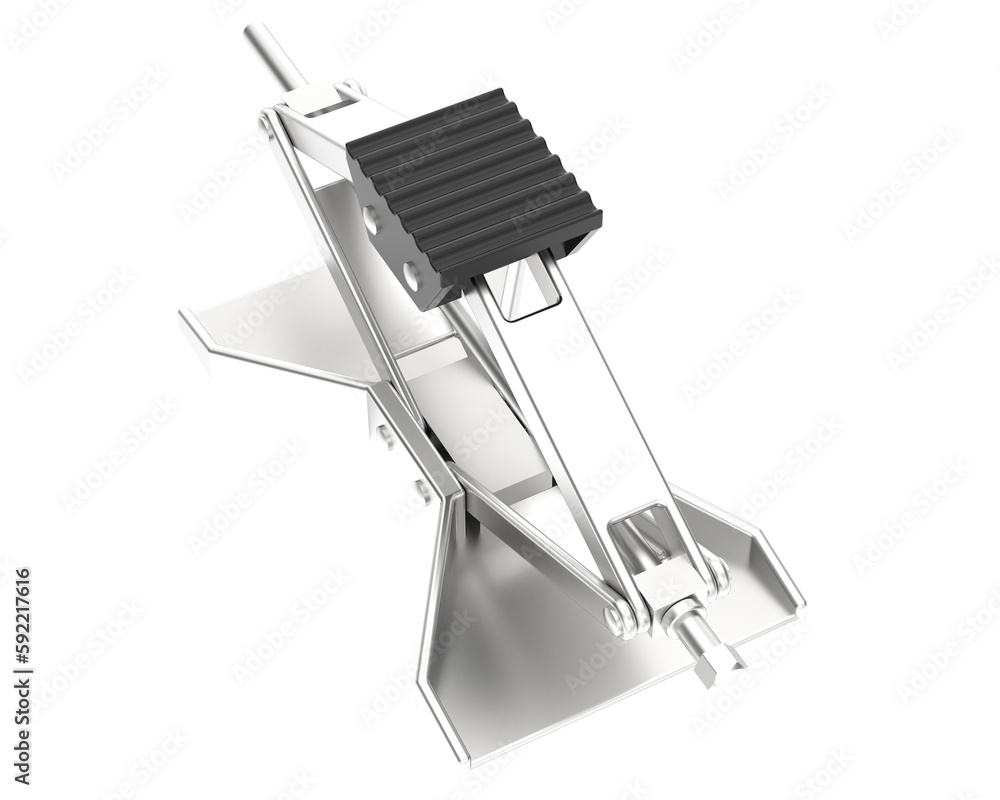 Car jack isolated on transparent background. 3d rendering - illustration Car jack isolated on transparent background. 3d rendering - illustration