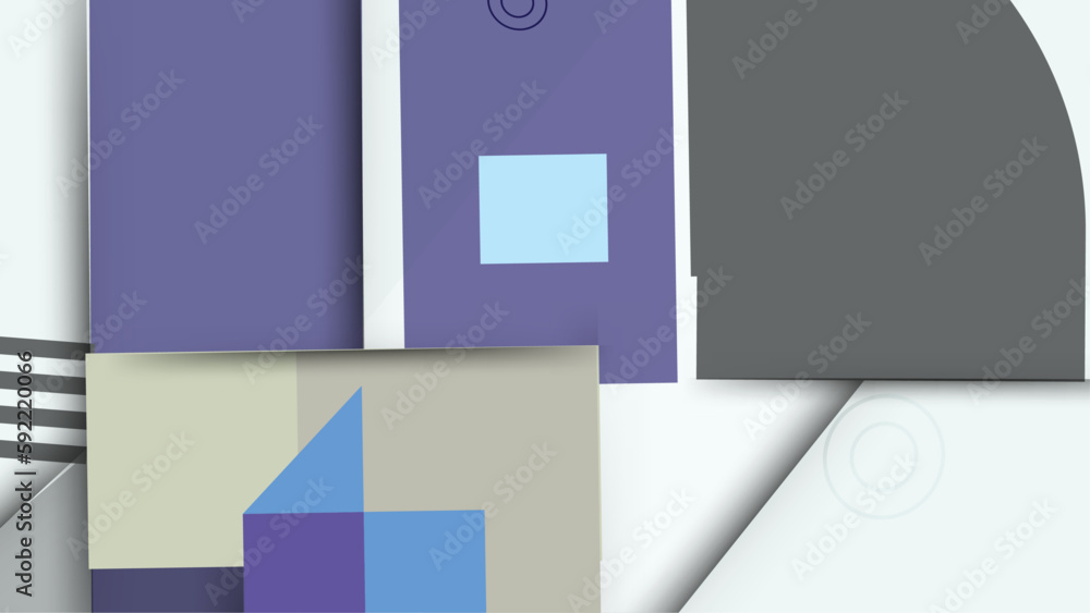 Obraz premium Abstract geometric background with triangles, square, and round