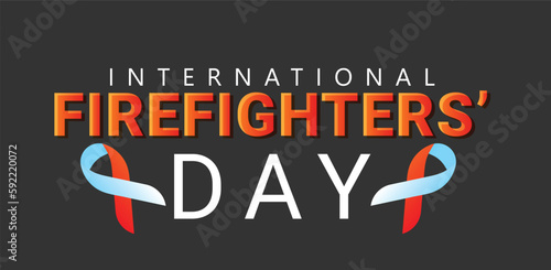 international firefighters day. Template for background, banner, card, poster