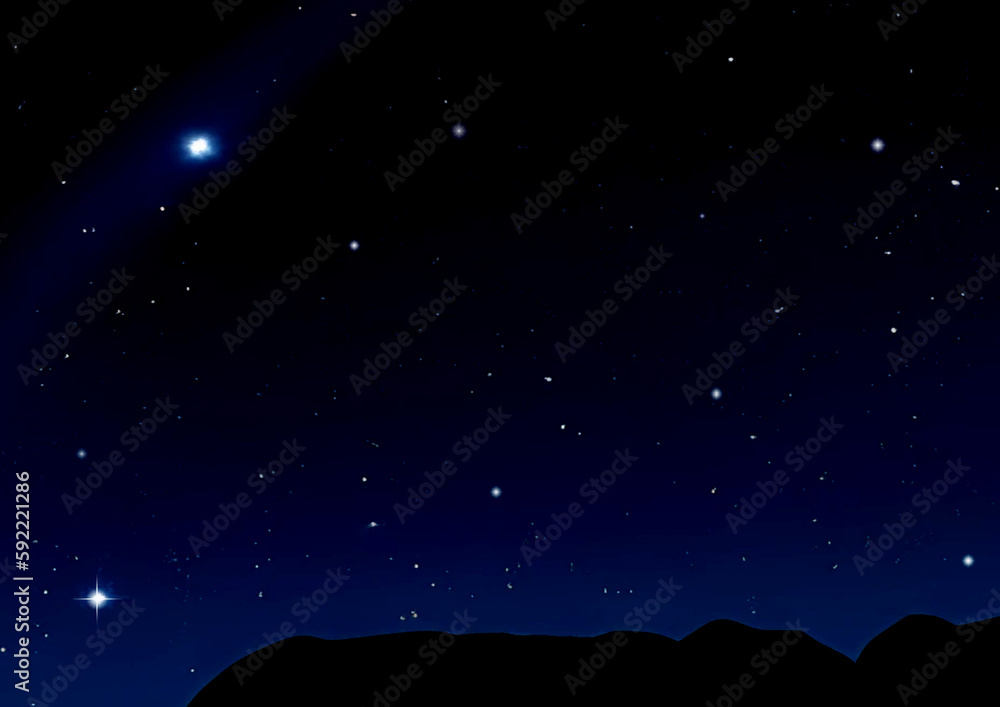 galaxy in a free space. 3D rendering