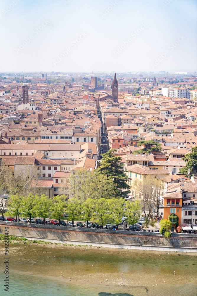 Obraz premium panorama over verona italy