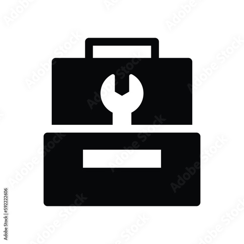 toolbox solid icon illustration vector graphic