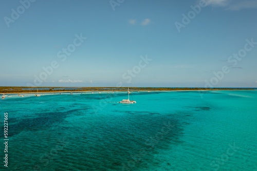 Aerial view of the Cozumel island  Quintana Roo  Mexico