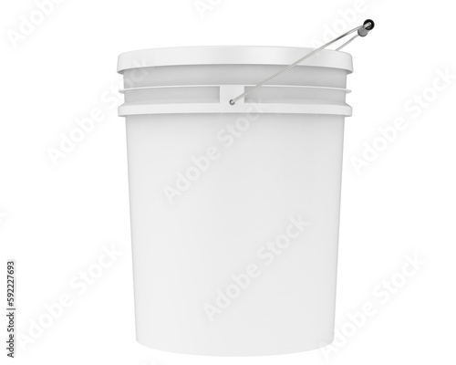 Obraz na plátně Paint bucket isolated on transparent background