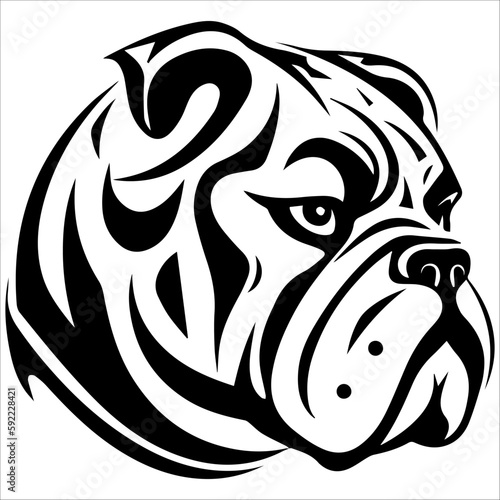 Bulldog in vector