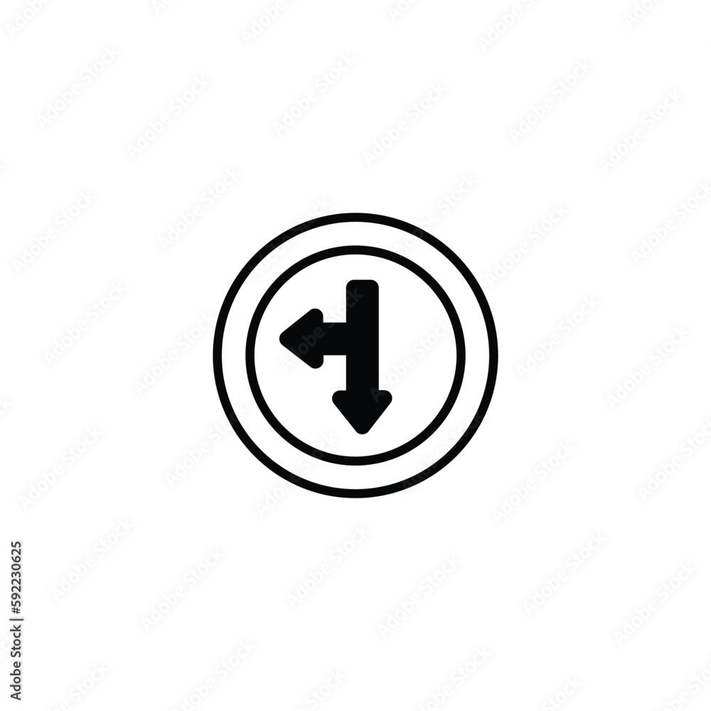 Direction icon design with white background stock illustration Direction icon design with white background stock illustration