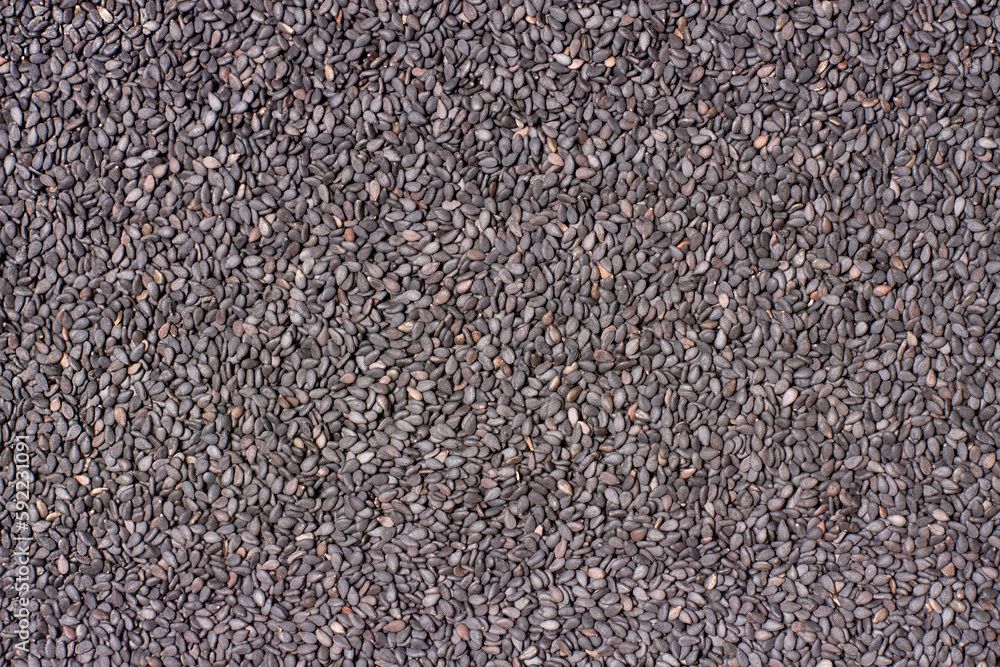 Black sesame texture background Black sesame texture background