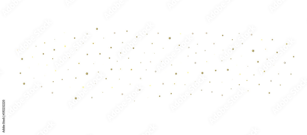 Stars - Festive christmas card. Isolated illustration white background. - 3D PNG