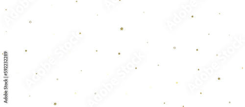 XMAS Stars - stars. Confetti celebration, Falling golden abstract decoration for party, birthday celebrate, 3D PNG