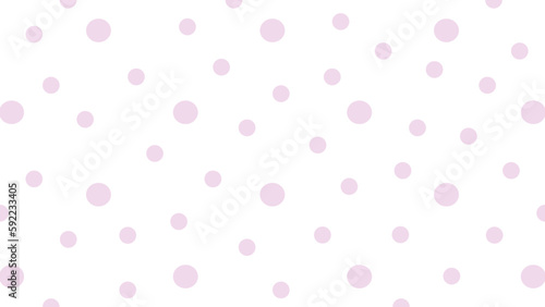 White background with pink dots