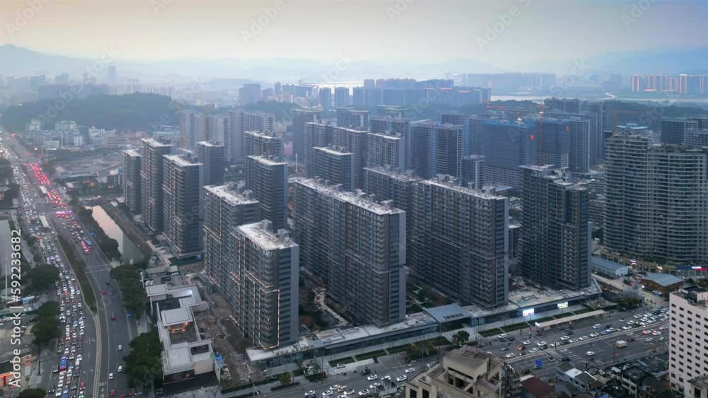 The urban landscape of Wenzhou, Zhejiang Province, China The urban landscape of Wenzhou, Zhejiang Province, China
