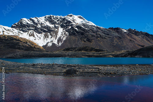 A panoramic view of the Nevado Pastoruri, in Peru, South America! 