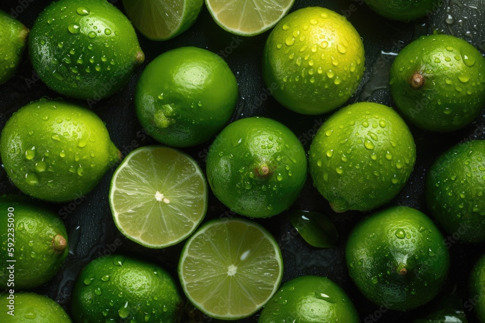 Fresh Lime - Close Up Photo - Backdrop Fresh Lime - Close Up Photo - Backdrop