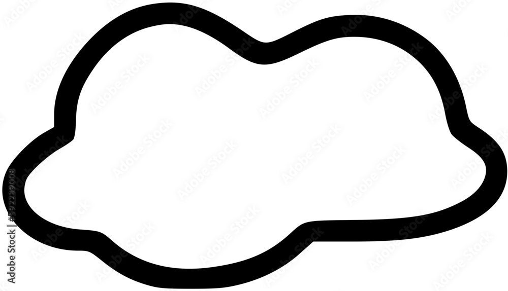 cloud outline cloud outline