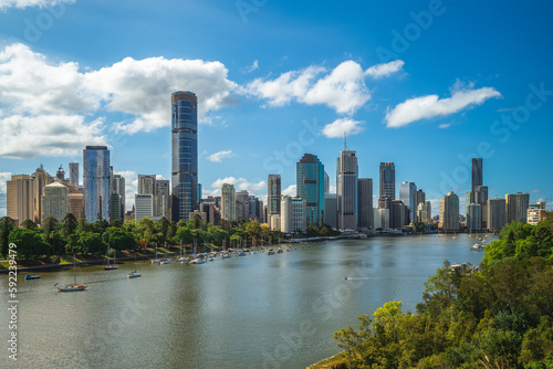 Skyline of Brisbane, the capital of Queensland, Australia