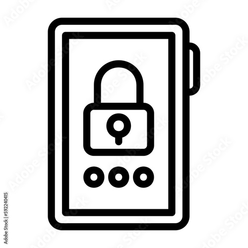 mobile lock icon