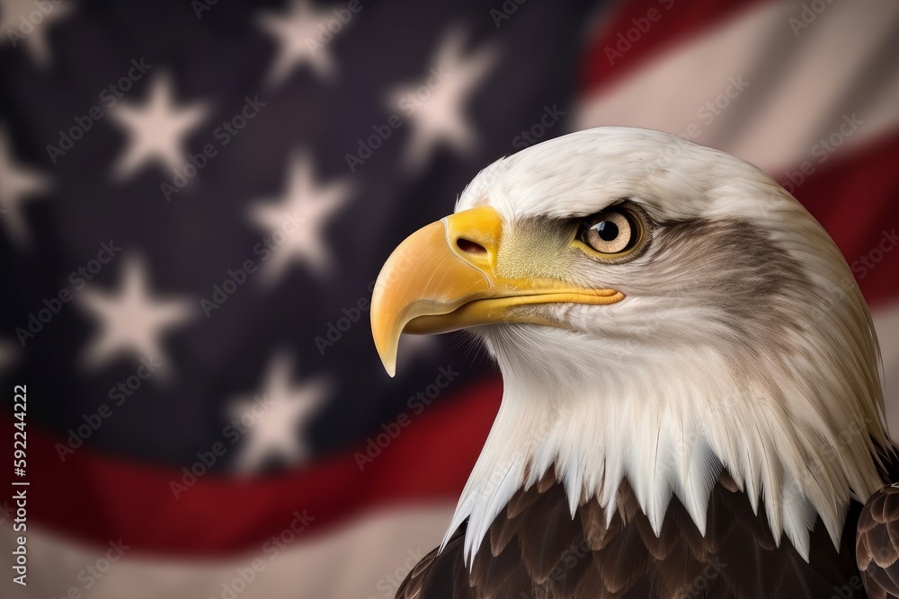 Obraz premium USA Independence Day Celebration. Independence Day Concept. Independence Day Background. Generative AI