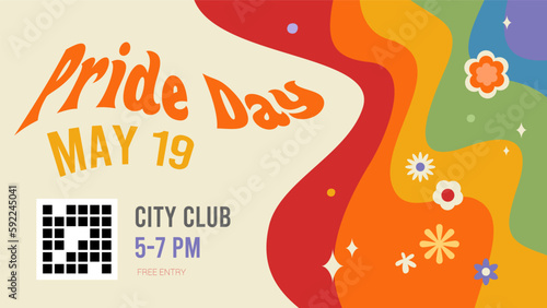 Pride Day Horizontal Poster Template