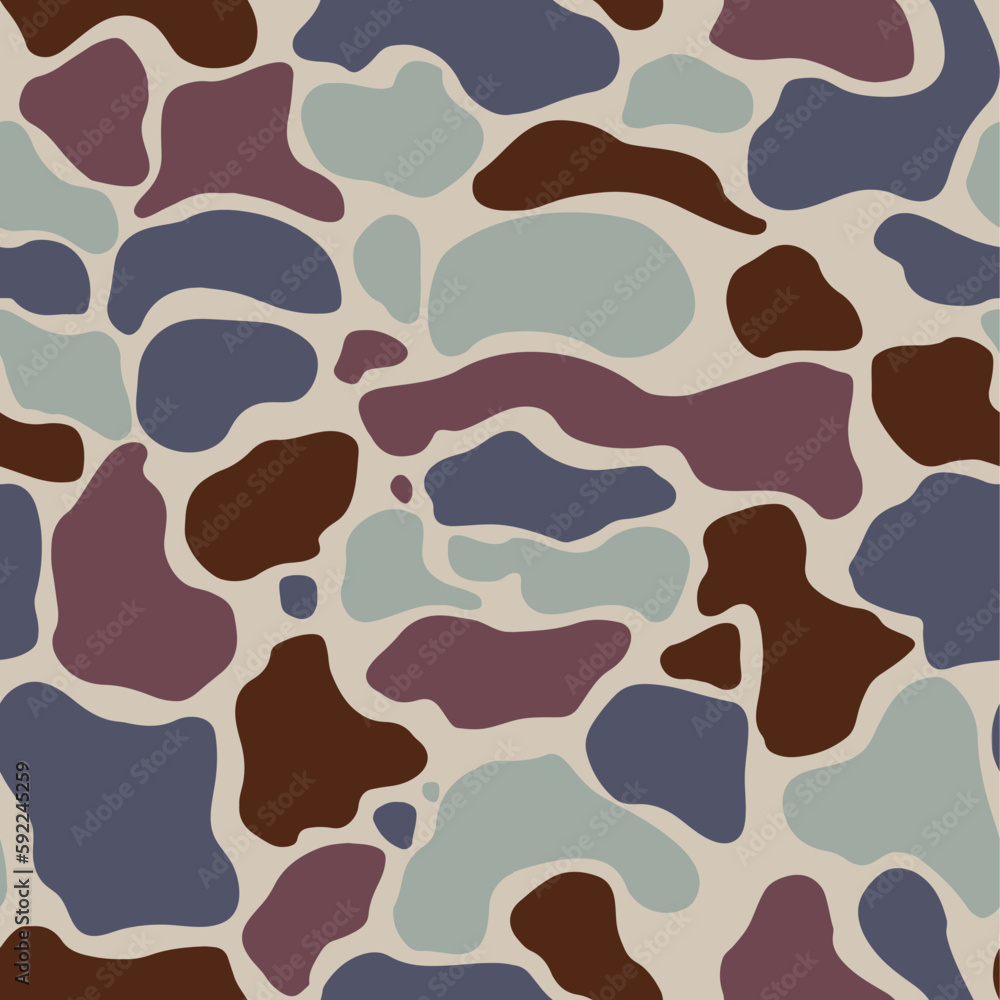 Seamless Colourful Camouflage Pattern