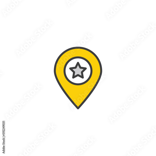 Location icon design with white background stock illustration Free Download Location icon design with white background stock illustration - GFXLoad