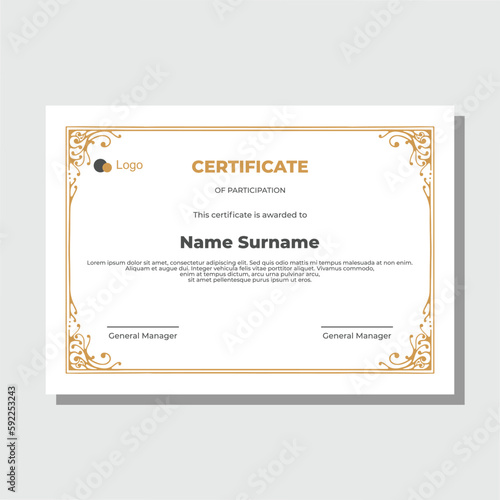 certificate template suitable for business