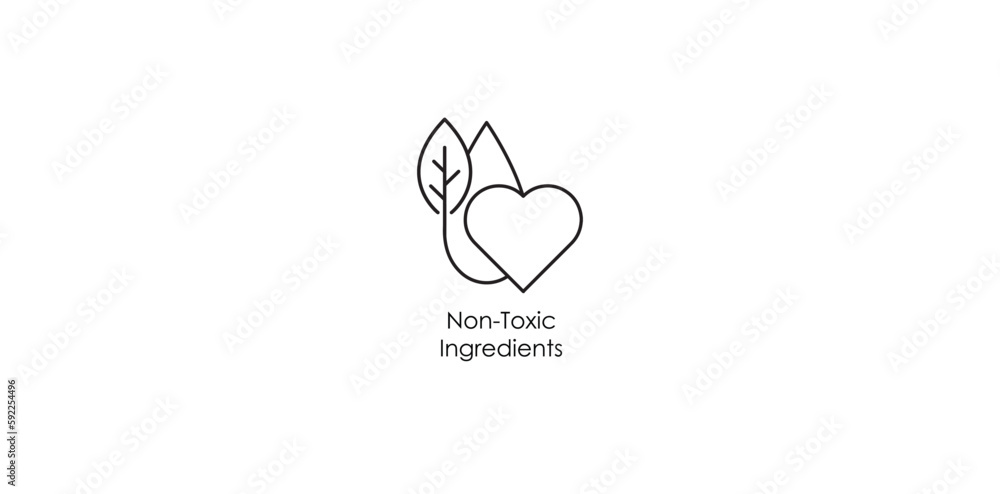 non toxic ingredients icon vector illustration non toxic ingredients icon vector illustration