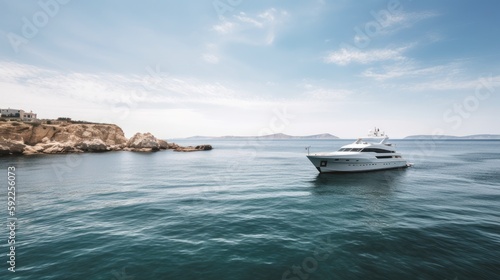 Luxury yacht in the sea © ZEKINDIGITAL