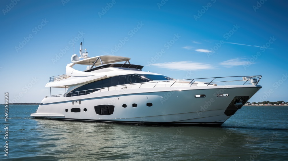 Luxury yacht in the sea Luxury yacht in the sea