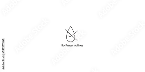No preservatives icon vector illustration 