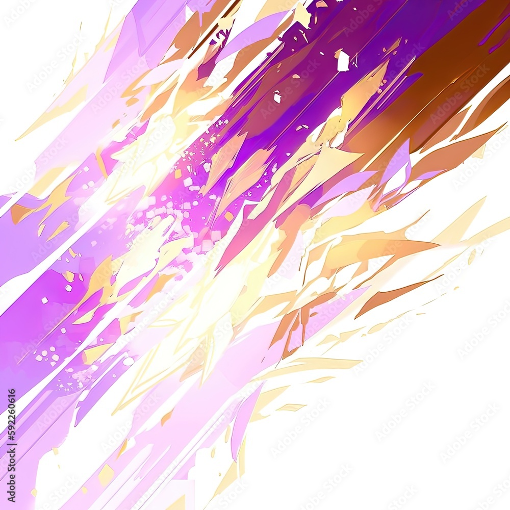 Obraz premium Abstrait violet et or, vecteurs