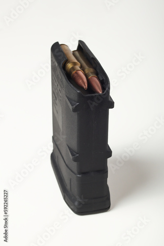Obraz na płótnie Mag with bullets for the AR 15 rifle. 223 rem