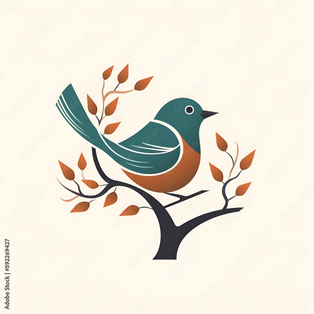 Obraz premium かわいい小さな野鳥のベクターイラスト