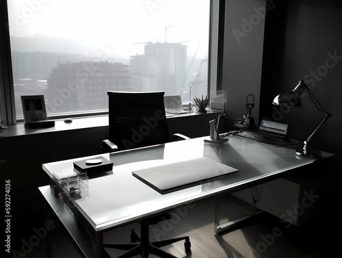 Minimalist Open-plan Desk