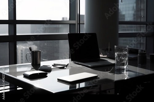 Minimalist Open-plan Desk