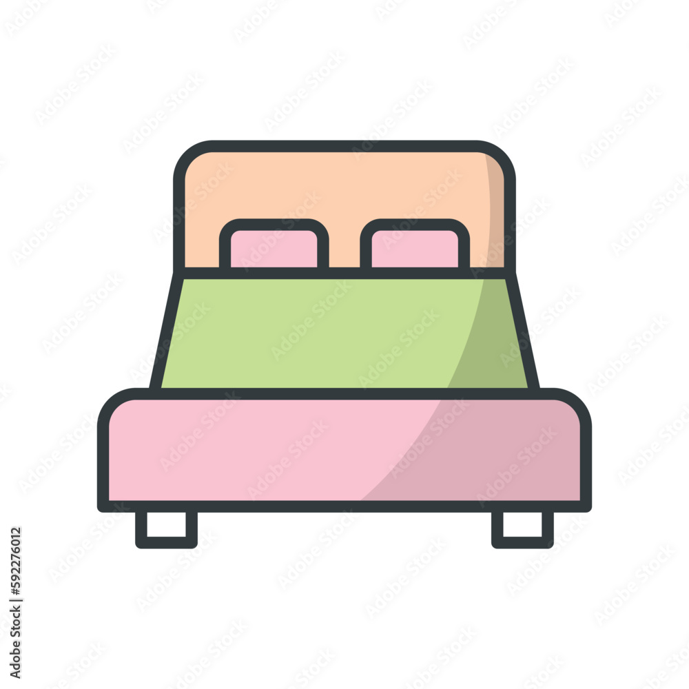 Bed icon vector design templates Bed icon vector design templates