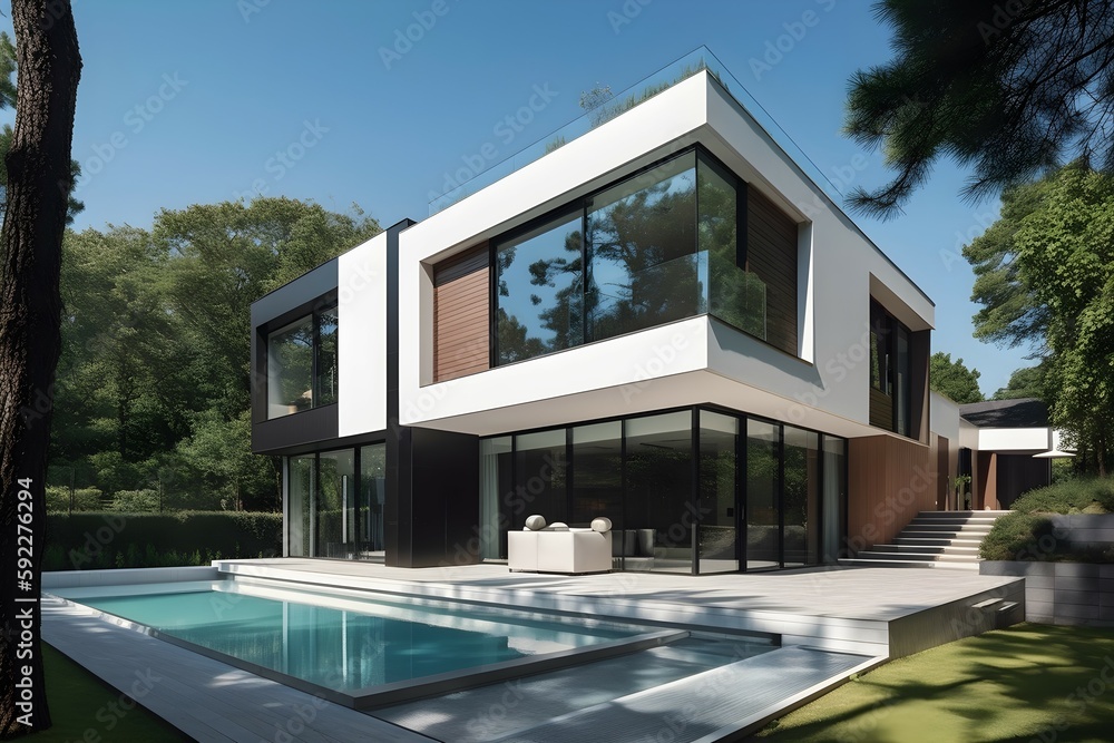 modern house with swimming pool modern house with swimming pool