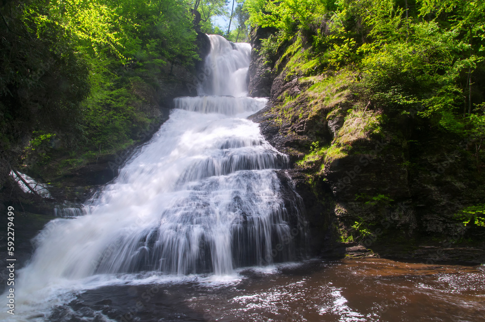 Fototapeta premium dingmans falls nature landscape pennsylvania
