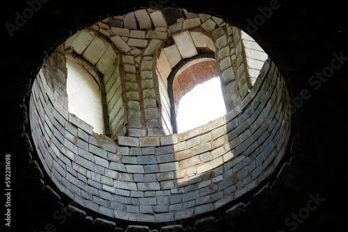 Tbilisi, Georgia - May 28, 2022: Sulfur bath interior fragment.