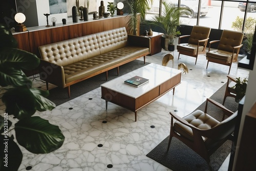 Mid-century Modern Business Lobby