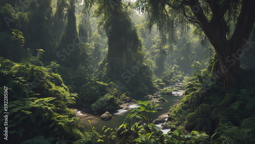 Rain Forest - Generative AI © Marcus