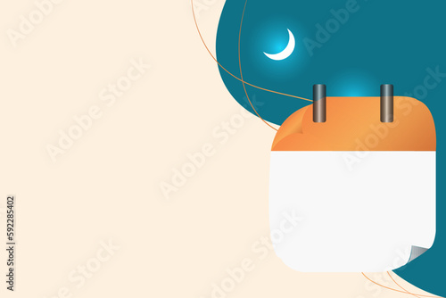 vector illustration of Islamic New Year, muharram vector