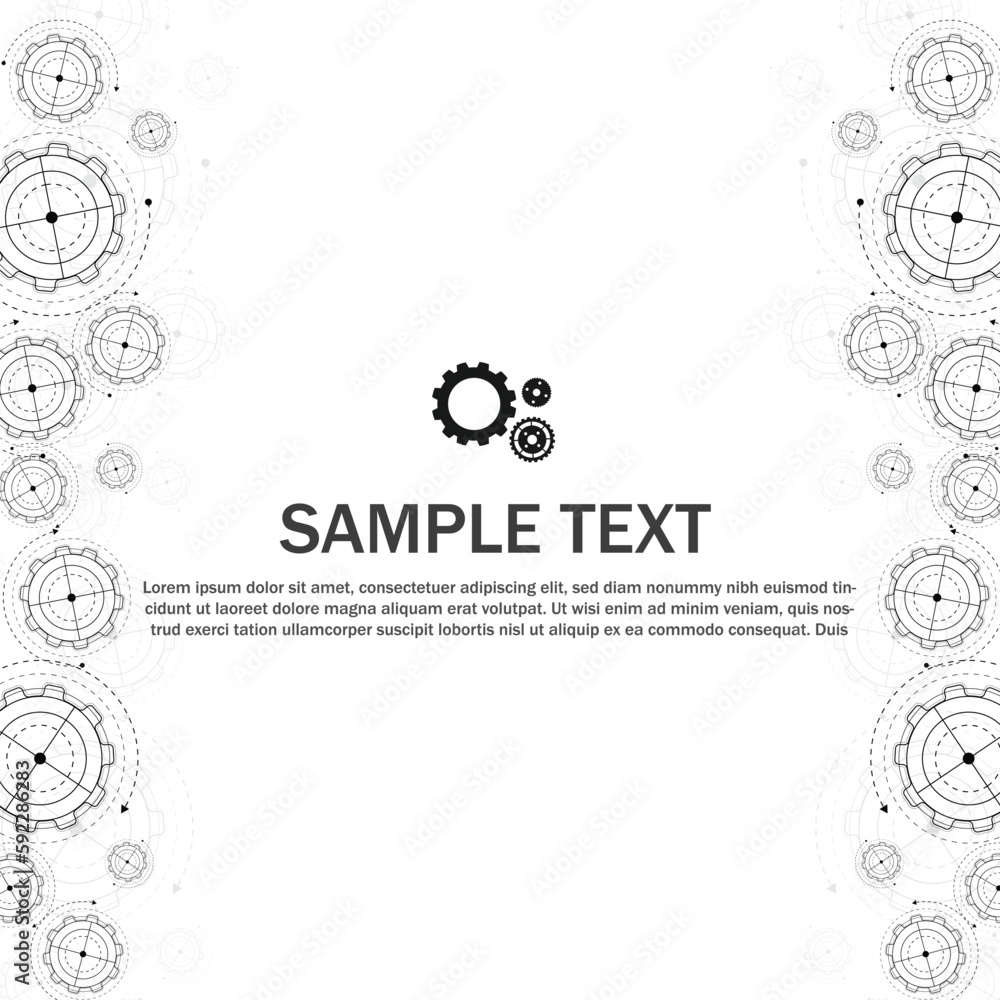 Abstract futuristic Cog Gear Wheel with arrows on white paper background. with Vector illustration gear wheel, Hi-tech digital technology and engineering, digital telecom technology concept. Abstract futuristic Cog Gear Wheel with arrows on white paper background. with Vector illustration gear wheel, Hi-tech digital technology and engineering, digital telecom technology concept.