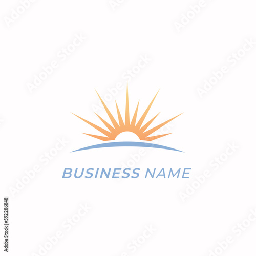 logo design creative sun and light