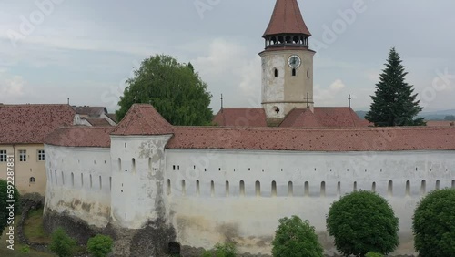 The fortified church of Prejmer in Romania photo