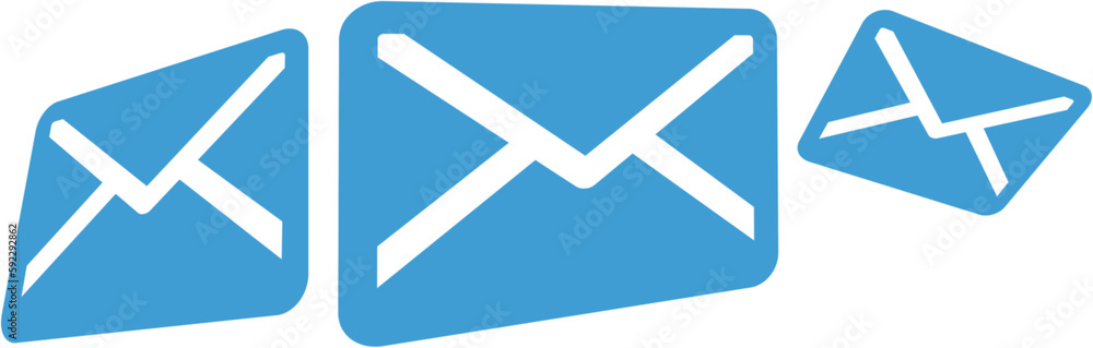 Graphic image of message icons Graphic image of message icons