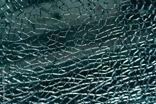 the texture of broken glass
