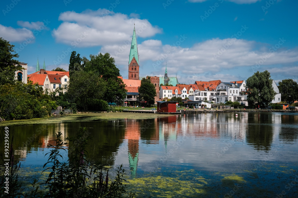view of Lübeck in Germany.