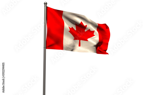 Waving Canadian flag