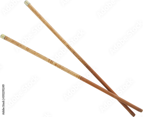 Close up of wooden chopsticks